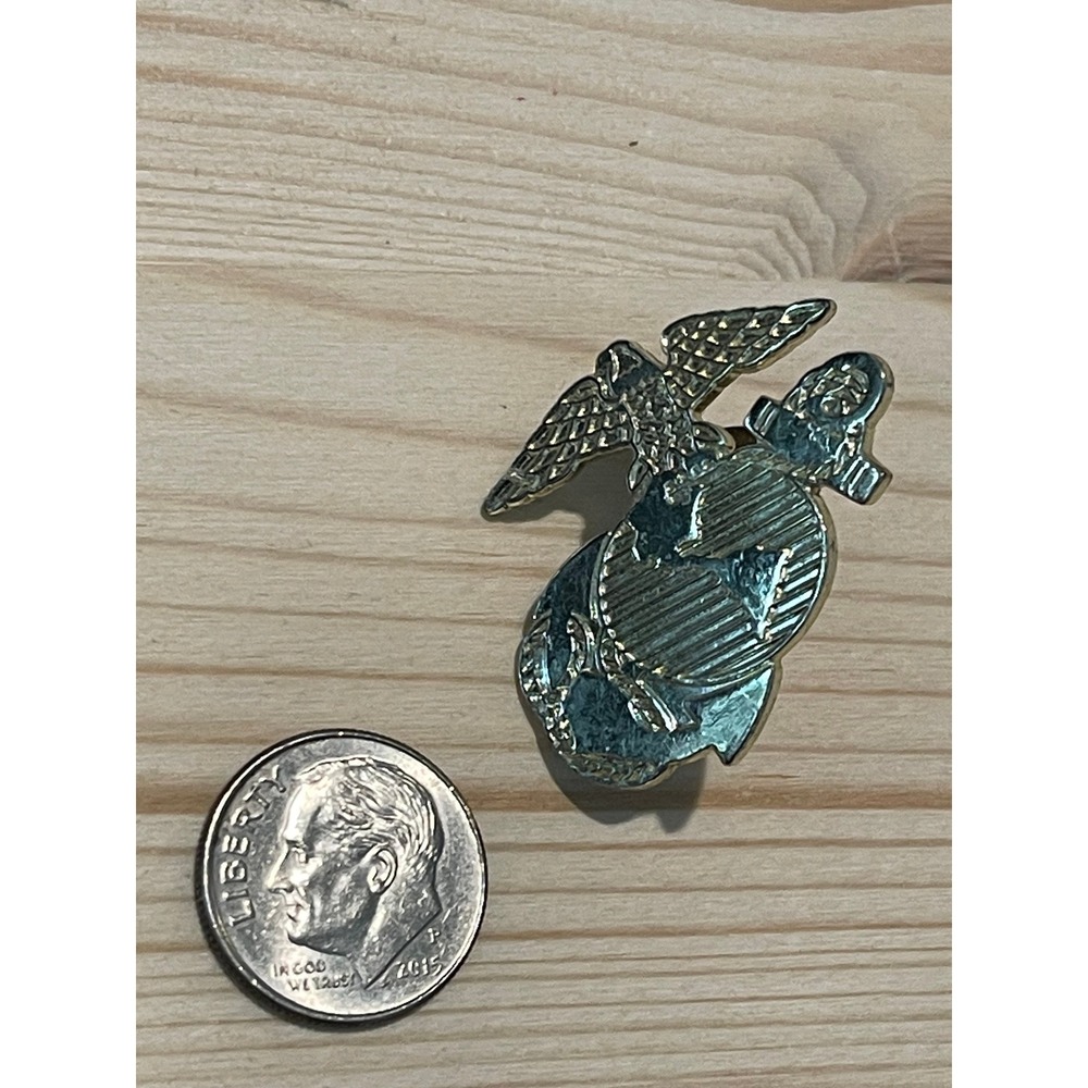 00425 - US Marine Corps Emblem Pin Globe Anchor Eagle Metal Lapel Lightweight - Picture 5 of 5